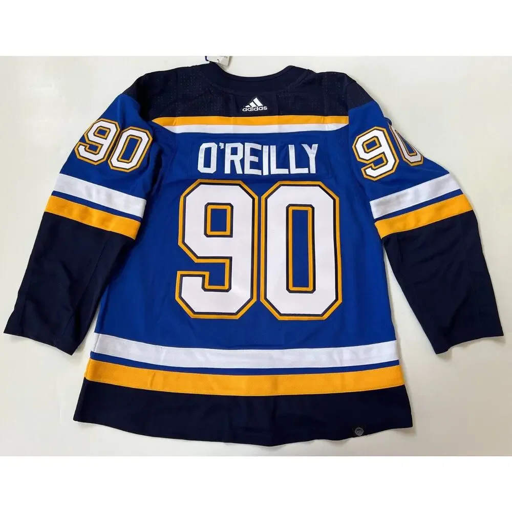 Adidas Hockey Jersey Authentic St. Louis Blues Ryan O'Reilly GT8158 Men Size 50